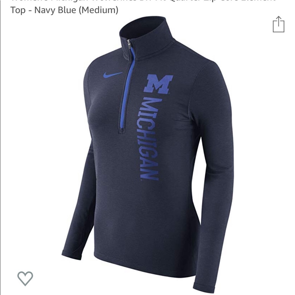 Nike
Women's Michigan Dri-Fit Quarter Zip Top
